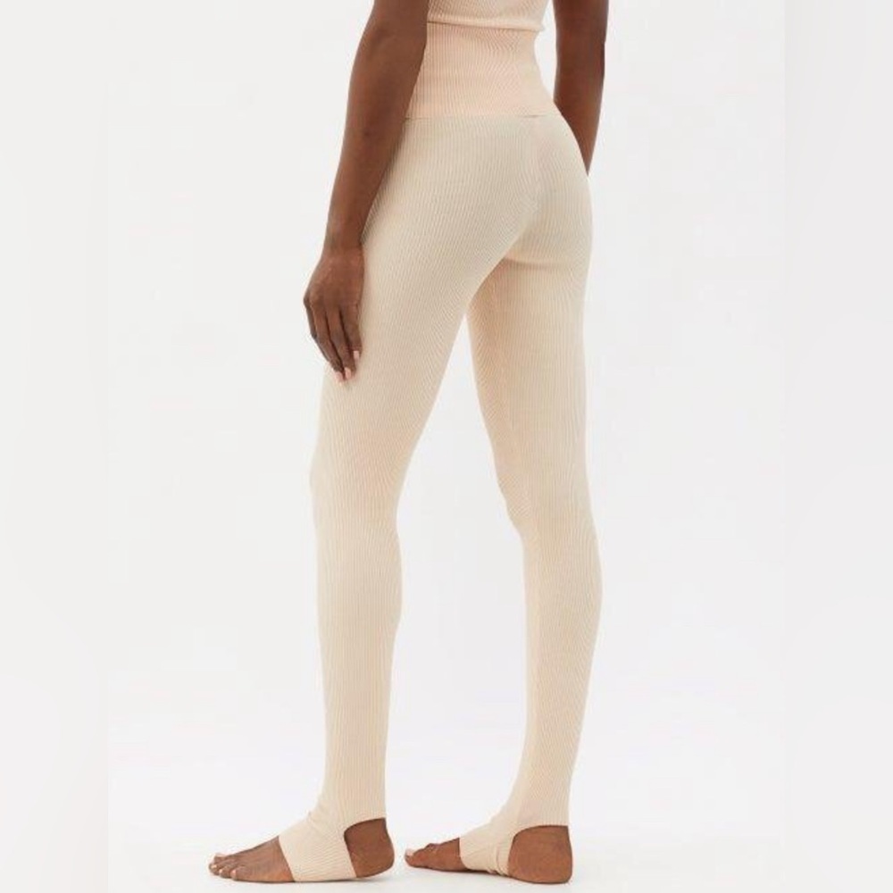 NWOT Live the Process Ribbed ballet leggings in sand size L